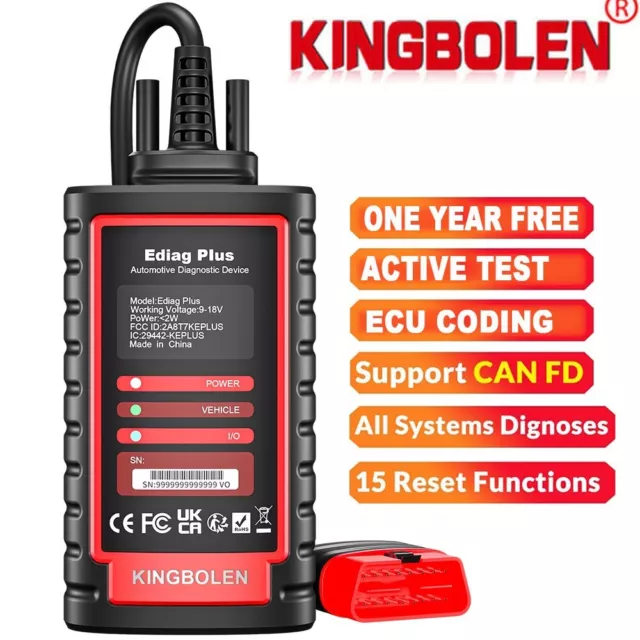 Kingbolen Ediag Plus Bidirectional ALL System OBD2 Scanner Diagnostic Code Tool