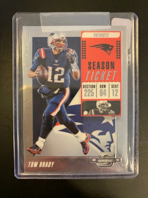 TOM BRADY 2018 Panini Contenders Optic Football #34 Season Ticket Patriots Thick