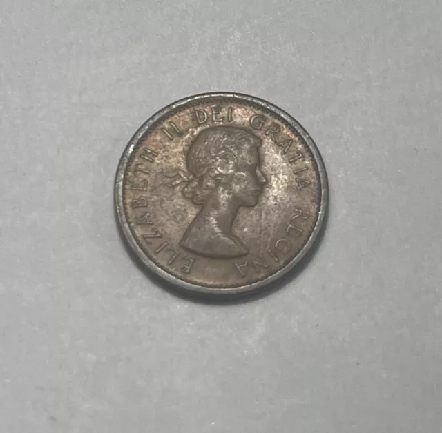 1964 Canadian Penny Canada One 1 Cent Queen Elizabeth Ii