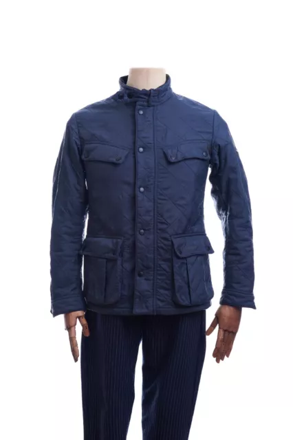 Barbour International Ariel Polarquilt Blue Men's Jacket Size S Deffect