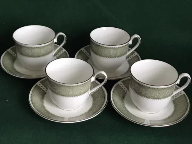 Elizabethan Tea Set ~ Avignon Fine Bone China 4 Trios cups saucers plates x 4