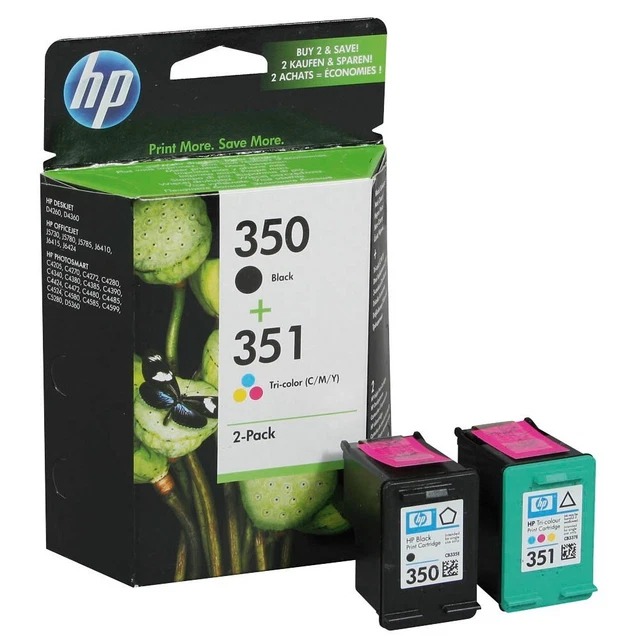 SD412EE - multipack originale - nero + colore - 350 + 351 - per hp