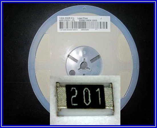 SMD Resistor Widerstand 200 Ohm 200R 0,25W 5% 1206 1xRolle 5000 Stück