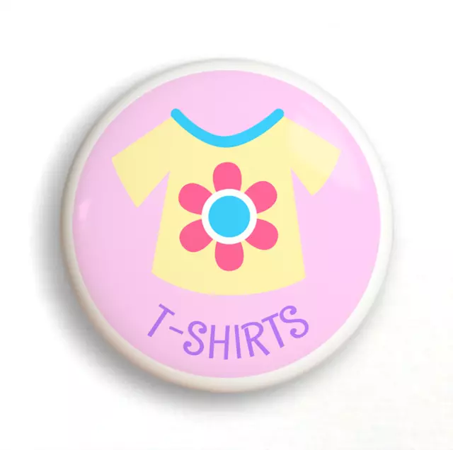 T-shirt fille dresserz commode organisationnelle tiroir bouton lot de 2 2
