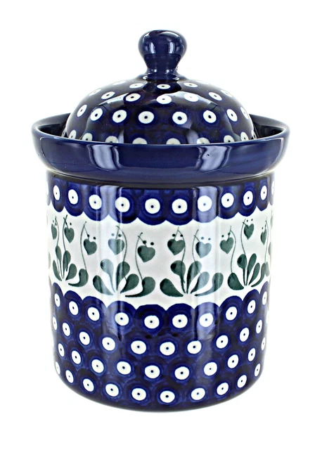 Blue Rose Polish Pottery Alyce Medium Canister