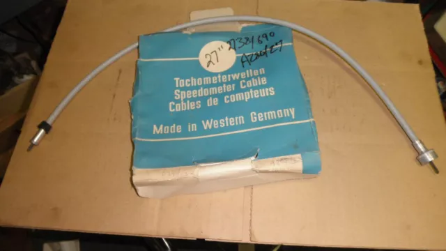 Gemo#2738/690,A237/27,A280/27,1963-65 MG MGB,MGB/GT 27"Tachometer Cable Assembly