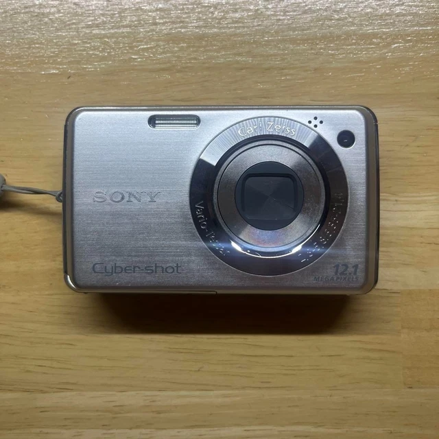 美品】SONY サイバーショットW220 ライトブルー 付属品有 箱無