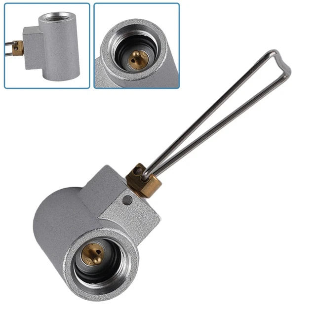 Adaptateur Cartouche Gaz Pour Réchaud Camping - Alliage Aluminium/Cuivre - Compatible Barbecue Et Cuisine Extérieure