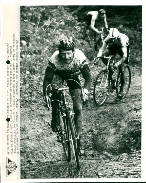Cyclocross in Berchem Sainte Agathe - Vintage Photograph 3917473