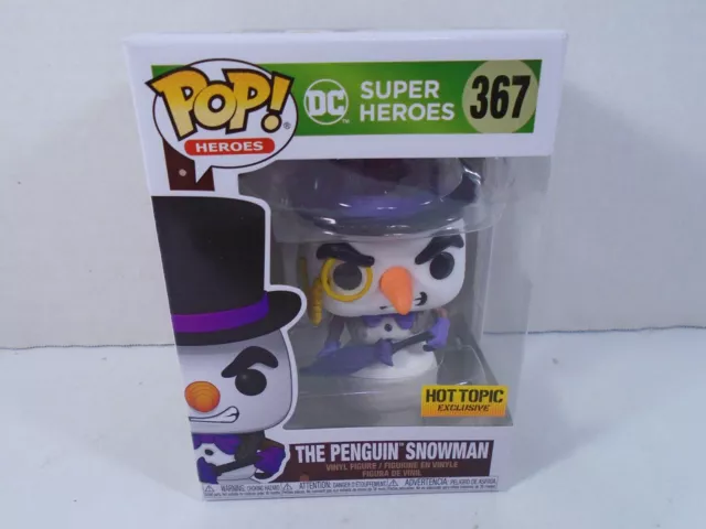 Funko Pop! Dc Super Heroes--Penguin Snowman Figure (Hot Topic Exclusive) #367