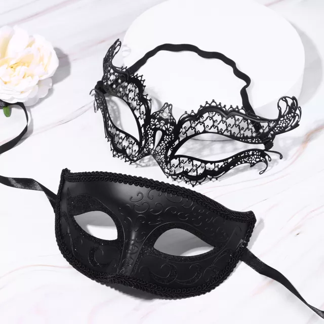 2pcs Couple Mardi Gras Venetian Masquerade Ball Mask Party Collection Cosplay