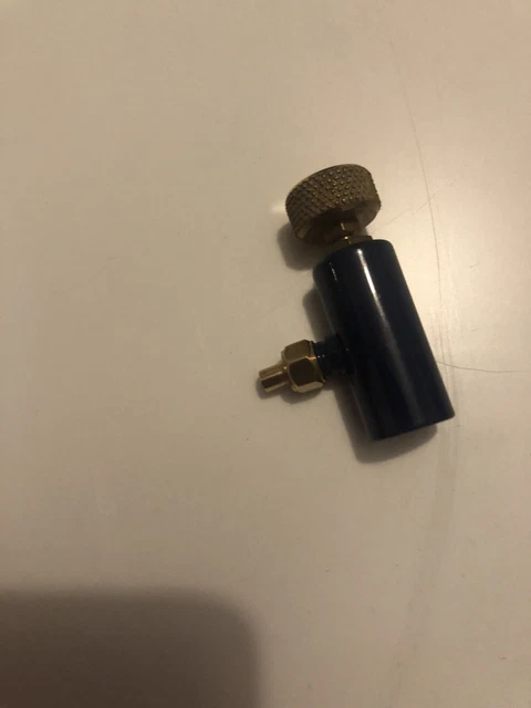 gas tank valve by maxwell hemmens unused in blue