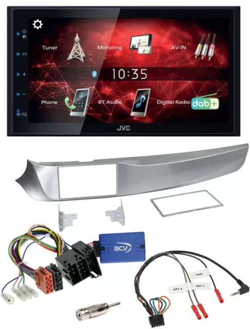 JVC DAB USB Bluetooth 2DIN Lenkrad Autoradio für Alfa Giulietta 2010-2014 940 si