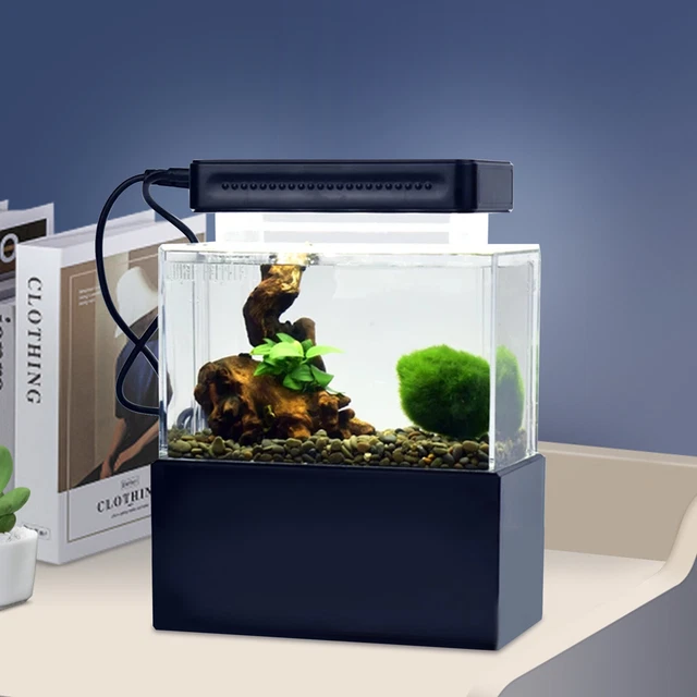Mini Aquarium Small Fish and Shrimp Tank Dormitory Desktop Water Filtration
