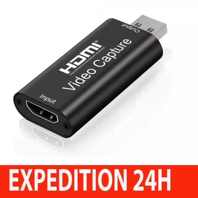 Adaptateur USB vers HDMI, Cartes de Capture Audio vidéo, 4K 1080p