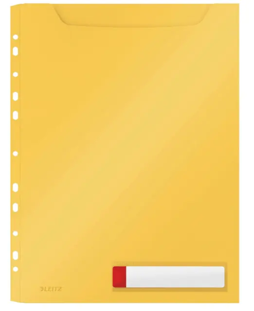 Leitz A4 Privacy Maxi Hülle Ideal bis zu 150 Blatt gelb Schule Büro Uni