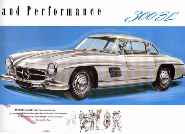 Mercedes Benz Type 300 SL Sales Brochure 1955 US / UK