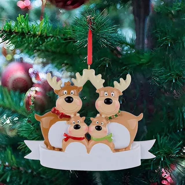 2021 famiglia personalizzata renna decorazione natalizia Bauble albero CJ