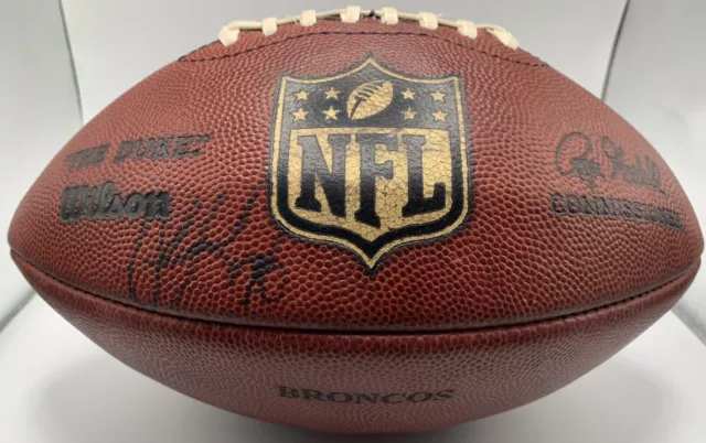Wilson The Duke Official NFL Authentic Game Ball Leather Football Denver Broncos