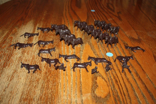 Horses, Mules & Riders Only 1961 Borateem 20 Mule Team Mail Away Kit - Marx, MPC