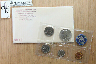 1965 U.S. Special Mint Set - SMS - 5-Coin Set - U.S. Mint Envelope
