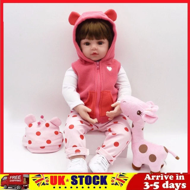 48cm Lifelike Reborn Doll Simulation Newborn Baby Soft Playmate Doll Kids Toys