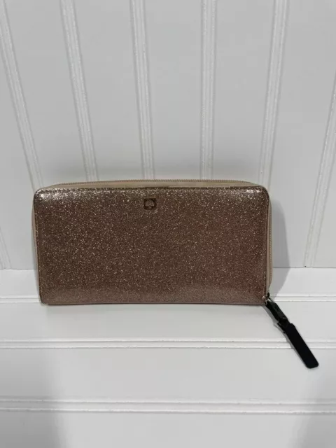 Kate Spade Mavis Street Neda Continental Zip Wallet, Sparkle Pink Glitter Kate Spade Mavis Street Neda Continental Zip Wallet, Sparkle Pink Glitter