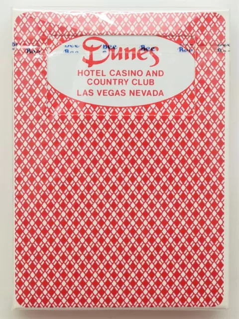 Casino Playing Cards - Dunes Casino Las Vegas Nevada Playing Cards NEW Red Deck