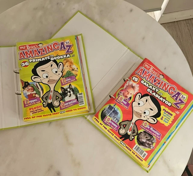 37 MAGAZINES MR Beans Amazing A to Z issues 15 - 52 2 binders ...