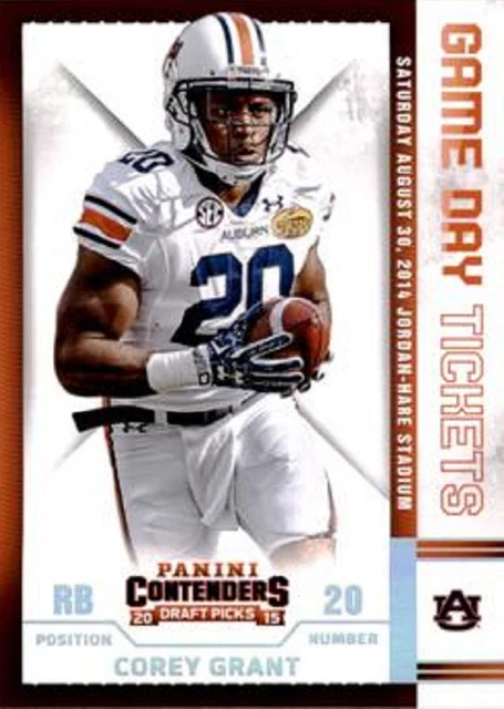 2015 Panini Contenders Draft Picks Game Day Tickets #60 Corey Grant Auburn
