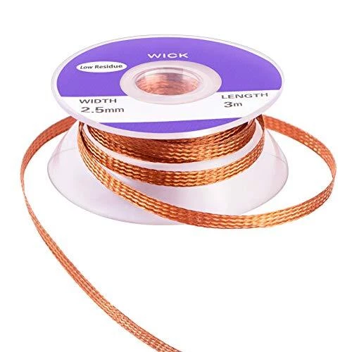 MIKIMIQI Solder Wicks, No-Clean Solder Braided Wicks Desoldering Wicks Solder