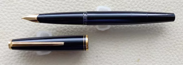 Montblanc Nr. 221 Classic Kolben-Füllhalter, 585 Goldfeder, 1970-er Jahre