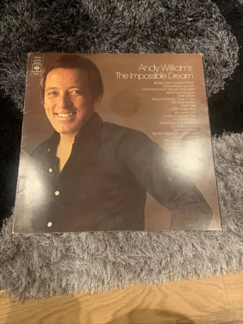 ANDY WILLIAMS - The Impossible Dream - 12" LP Vinyl Record..Album CBS