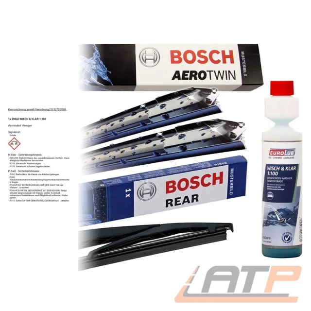 Bosch Aerotwin Scheibenwischer+Heckwischer+Scheiben-Reiniger Für Audi A4 8E B6