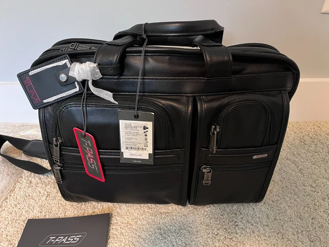 Tumi Alpha T-pass 096516DOP Full Leather Laptop Slim Brief