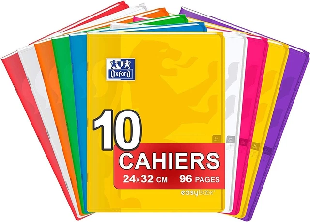 Oxford Quaderno EasyBook, grande, 24 x 32 cm, 96 pagine, a quadretti, 90 g, asso