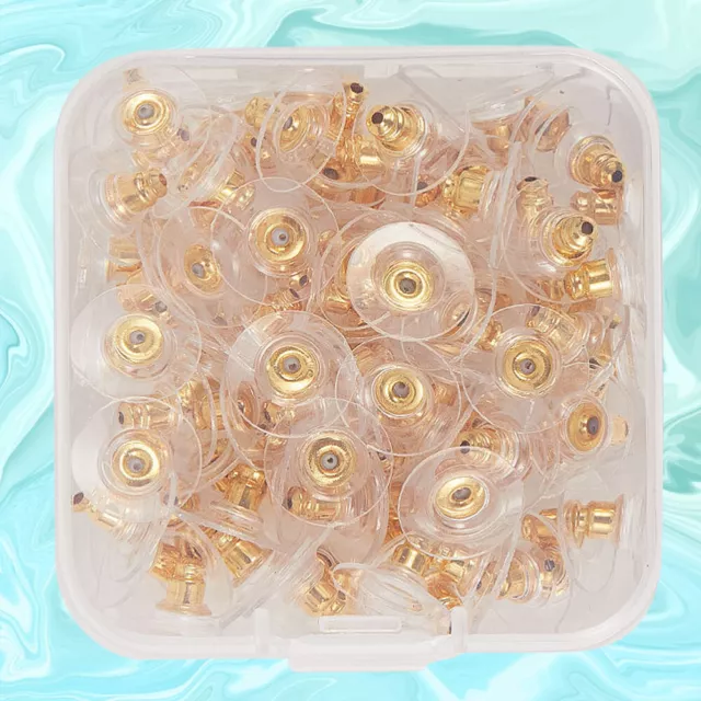 Plastic Earring Backs Earring Backings Kit Clear Earring Clips