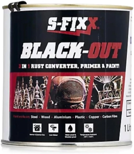 SFIXX BLACKOUT 3 in 1 Rust Converter Paint £55.70 PicClick UK