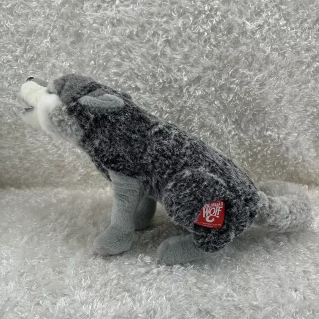 Busch Gardens BIG BAD WOLF Stuffed Plush Seated Howling 17"