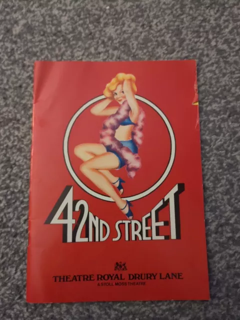 42nd Street Programme - Theatre Royal Drury Lane, March 1986