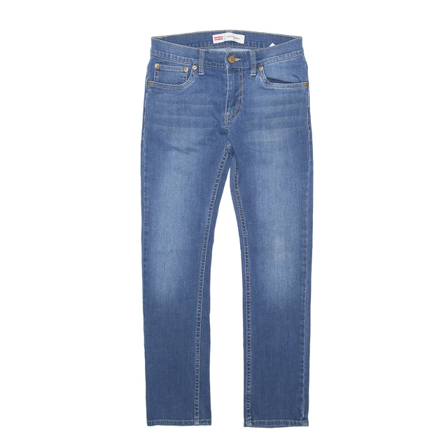 LEVI'S 510 jeans skinny skinny blu ragazzo denim W27 L27