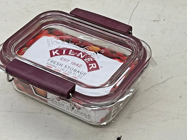 KILNER Frischhaltebox 0,6L Bügelverschluss ,Borosilikatglas, mikrowellenfest NEU