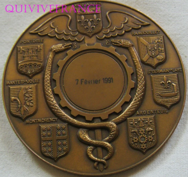 MEDAILLE SOUVENIR DU Centenaire Grenoble Vizille 1788-1888 En Bronze