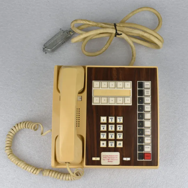 VTG Western Electric Com Key 416 Corded Office Business Telephone Beige 2981A02