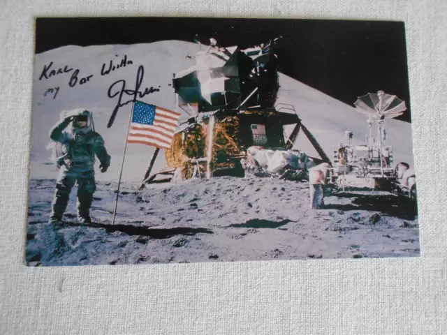 Apollo 15 Karte original signiert Jim Irwin Space