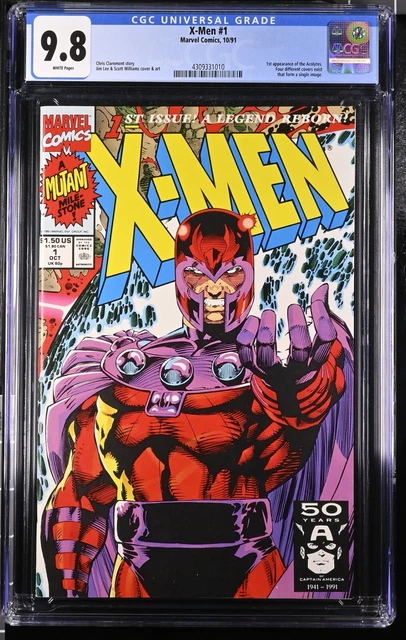 X-Men #1 Marvel 1991 CGC 9.8 Magneto cover 1st app Acolytes