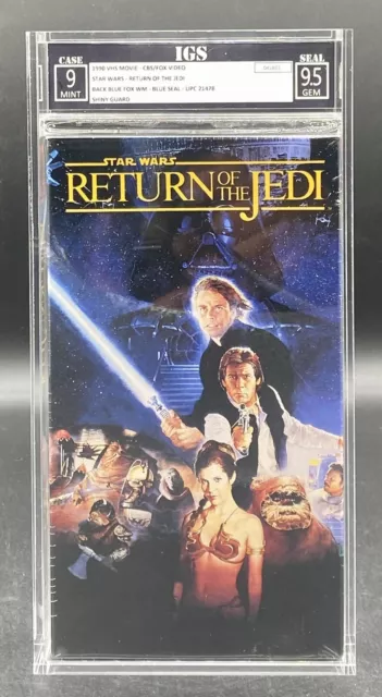 Igs 9-9.5 1990 Star Wars Return Of The Jedi Vhs Graded Movie Cgc Vga