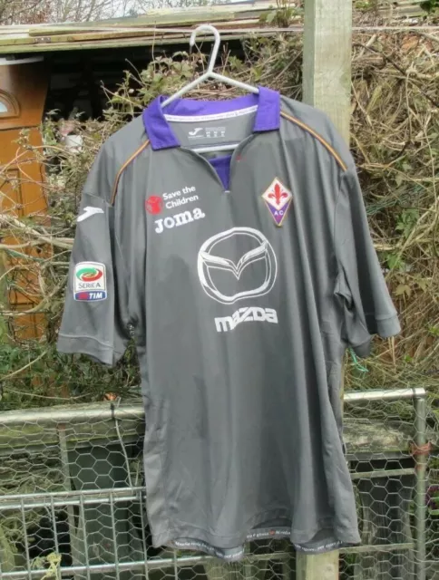 MATCH WORN JOMA Fiorentina 2013 14 Third Football Shirt XL 20 Borja Valero 234.99 PicClick UK