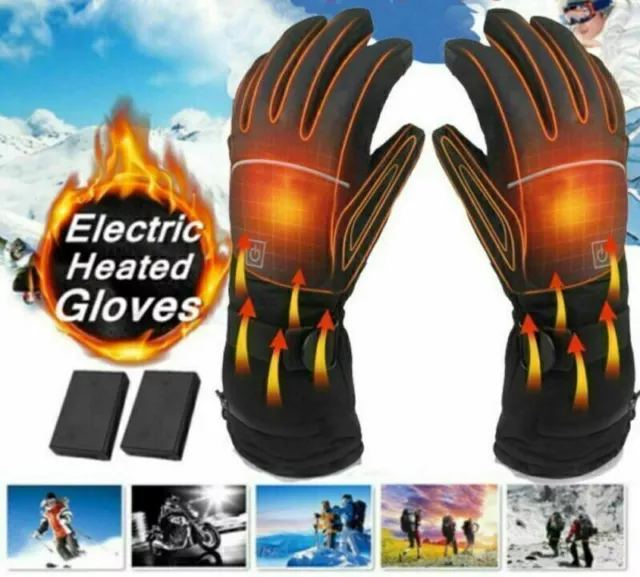 ! Winter Handschuhe Thermo Beheizbare Motorrad Fahrrad Handschuhe Unisex Wärmer