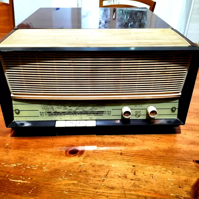 RADIO GIRADISCHI VALVOLARE  VINTAGE -  Philips H2 I 11 A - testato funzionante